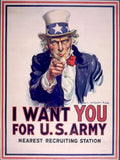 Uncle Sam Army 2 Vintage Retro Advert Ads A4 Photo Print