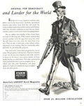 Uncle Sam Arsenal 1940s Vintage Retro Advert Poster