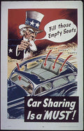 Uncle Sam Car Vintage Retro Advert Poster A4 Photo Print