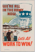 Uncle Sam Factory American World War II Advert Poster