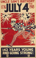 Uncle Sam July4th Vintage Retro Advert Ads A4 Photo Print