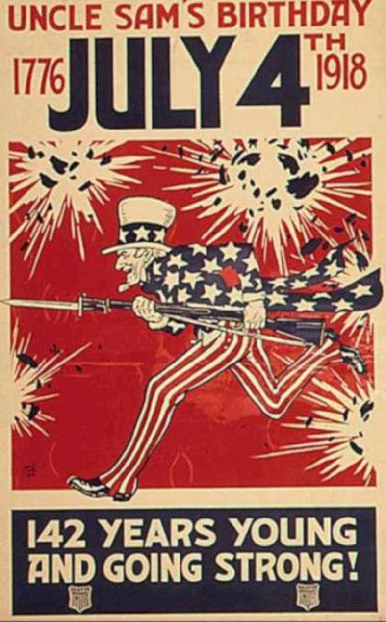Uncle Sam July4th Vintage Retro Advert Ads A4 Photo Print