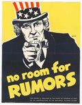Uncle Sam Rumors American World War II Advert Poster