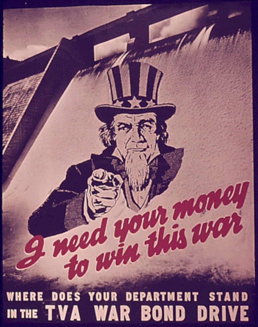 Uncle Sam Tva Vintage Retro Advert Poster A4 Photo Print
