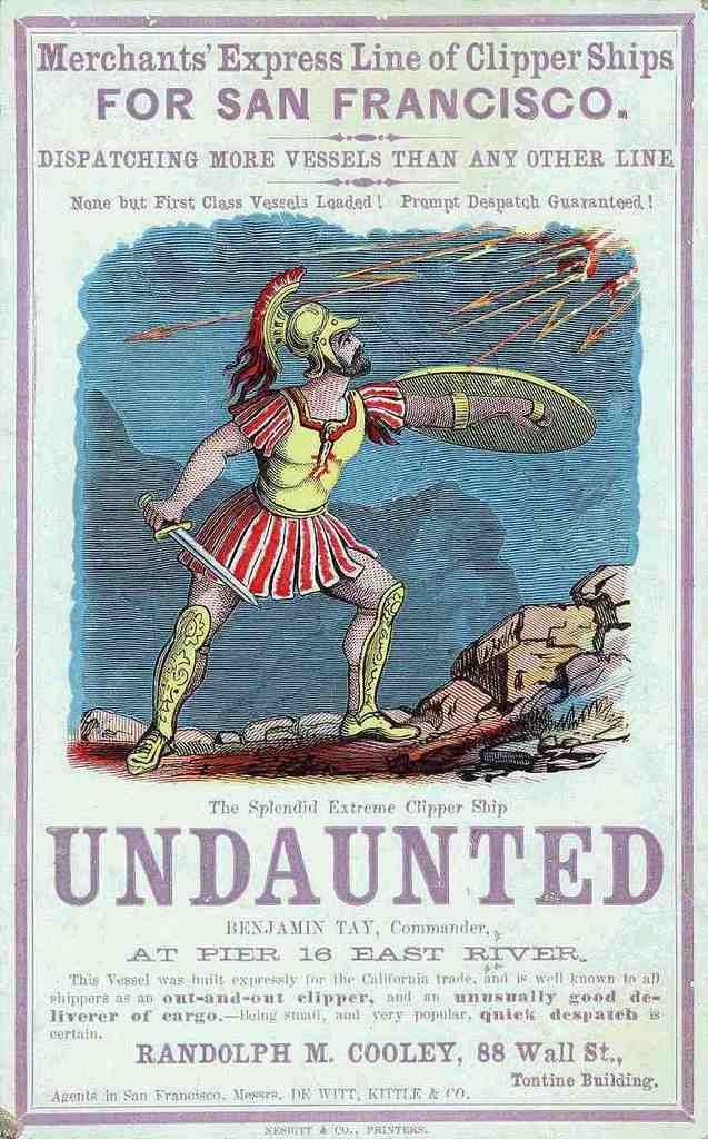 Undaunted Clipper Advert Vintage A4 Photo Print