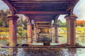 Under The Bridge At Hampton Court Sisley A4 Photo Print