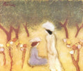 Under The Hollyhocks Joseph Rippl Ronai Symbolism A4 Photo Print