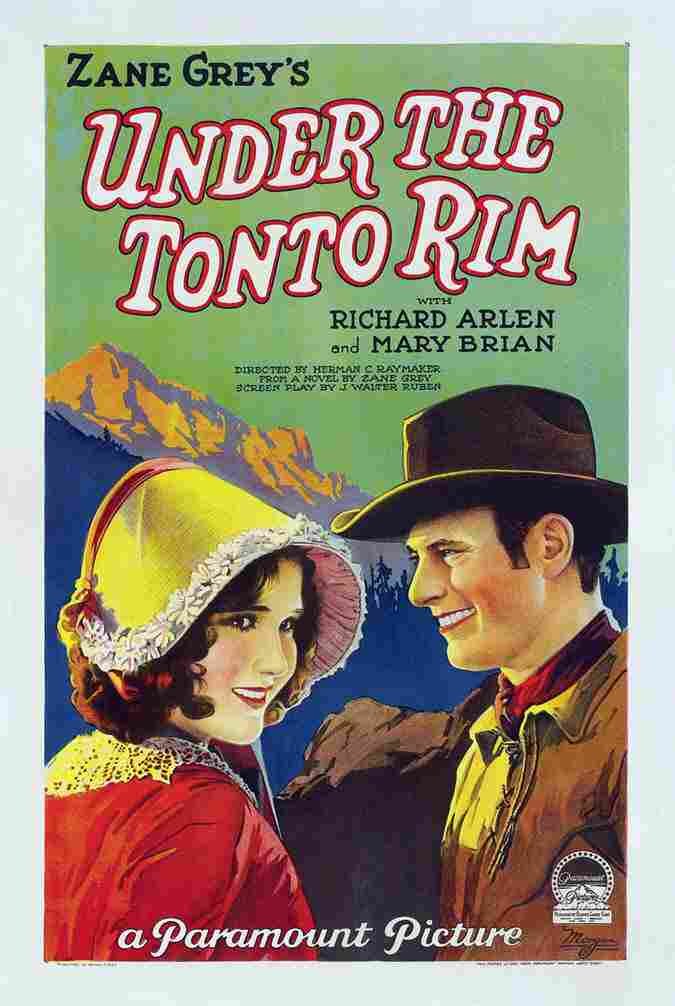  Under the Tonto Rim 1928 01 film star poster A4 Photo Print