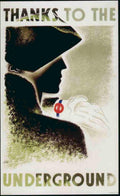 Underground Map Trench Vintage Retro Advert Ads A4 Photo Print