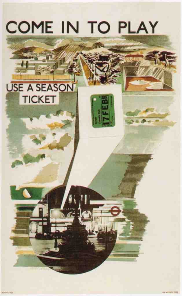 Underground Train Travel L30 Vintage Advert A4 Photo Print