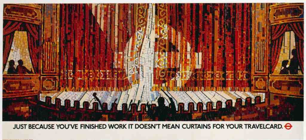 Underground Train Travel L63 Vintage Advert A4 Photo Print