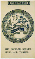 Underground Train Travel L95 Vintage Advert A4 Photo Print