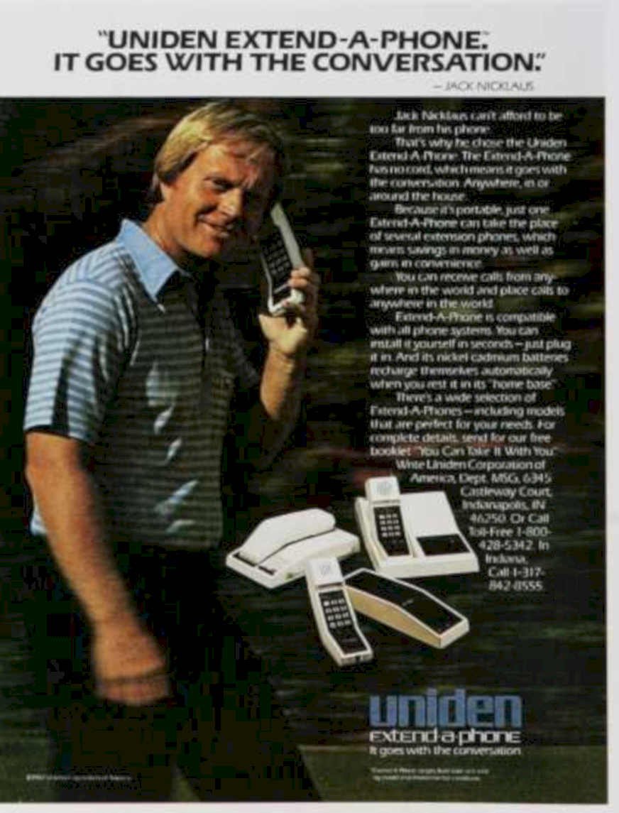 Uniden Extend Phone 2 Vintage Retro Advert Ads A4 Photo Print