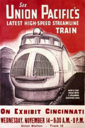 Union Pacific Train 1930s Vintage Retro Advert Poster