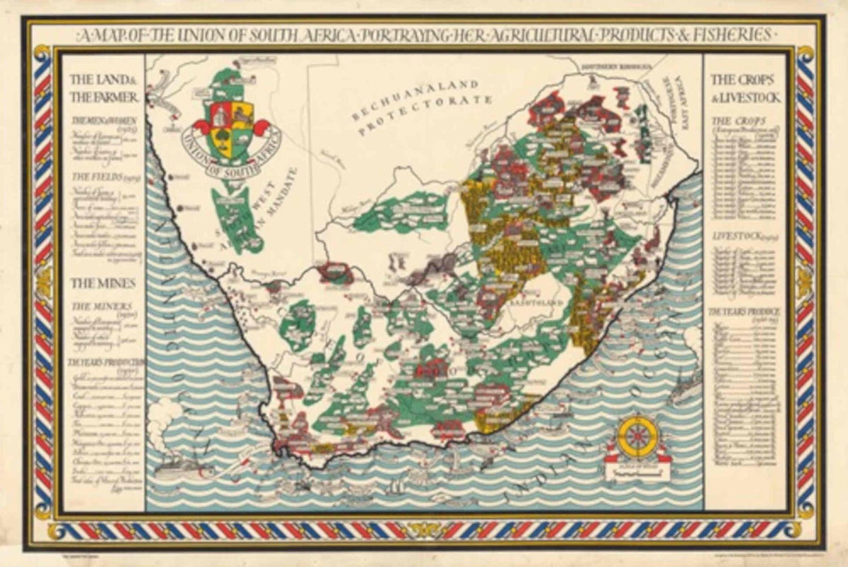 Union South Africa Vintage Retro Advert Poster