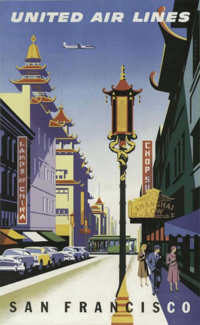 United Air Lines 1 Vintage Retro Advert Poster A4 Photo Print