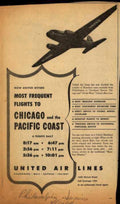 United Dc3 Flyer Vintage Retro Advert Ads A4 Photo Print