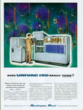 Univac 120 Thinking 1950s Vintage Retro Advert Poster