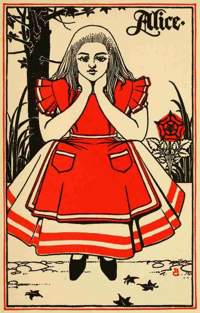 Unknown Alice in Wonderland 1898 Alice A4 Photo Print