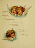 Unknown Birthday Blessings 1904 Angels 1 A4 Photo Print