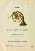 Unknown Catalogue C Bruno & Son c1890 Concert Horn A4 Photo Print