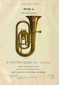 Unknown Catalogue C Bruno & Son c1890 E flat Contra Bass 2 A4 Photo Print