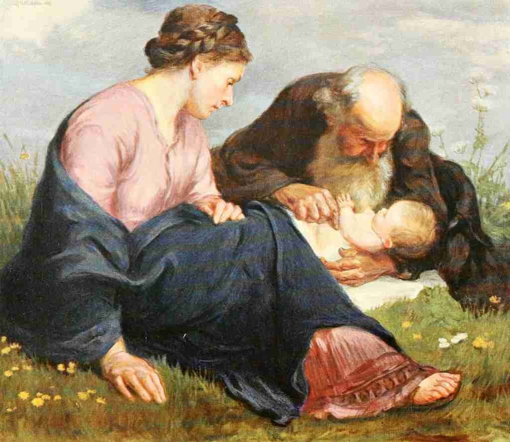 Unknown Christliche Kunst 5 1908 Holy Family A4 Photo Print