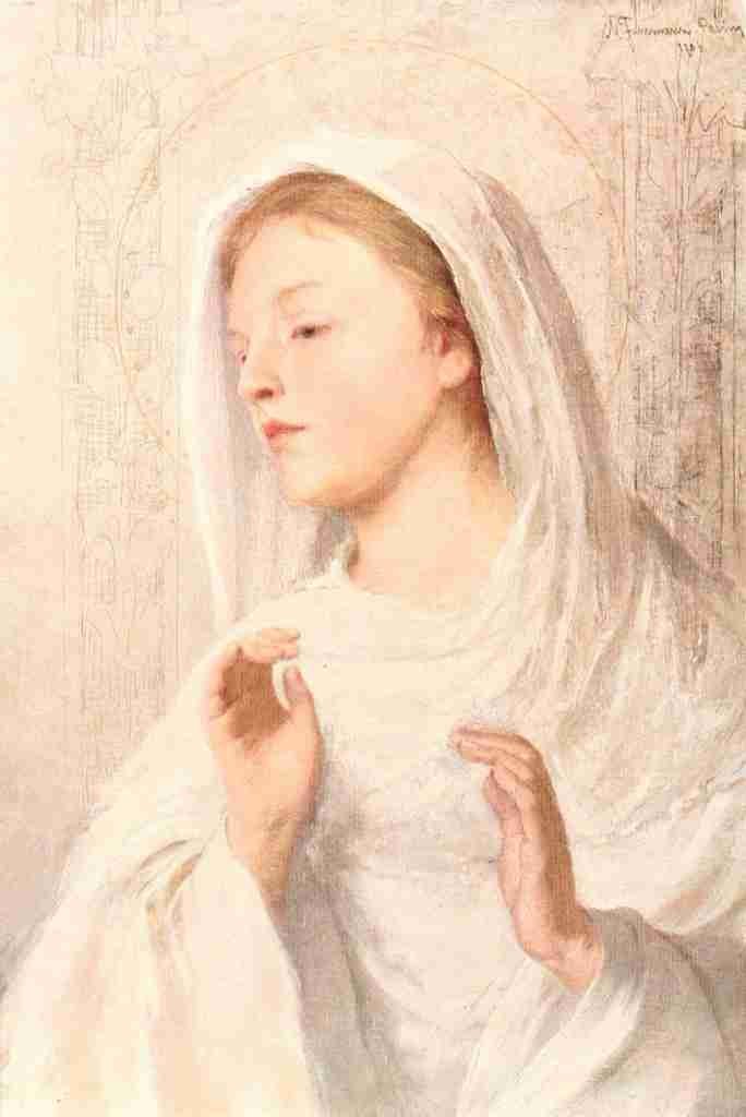 Unknown Christliche Kunst 6 1909 Virgin Mary A4 Photo Print