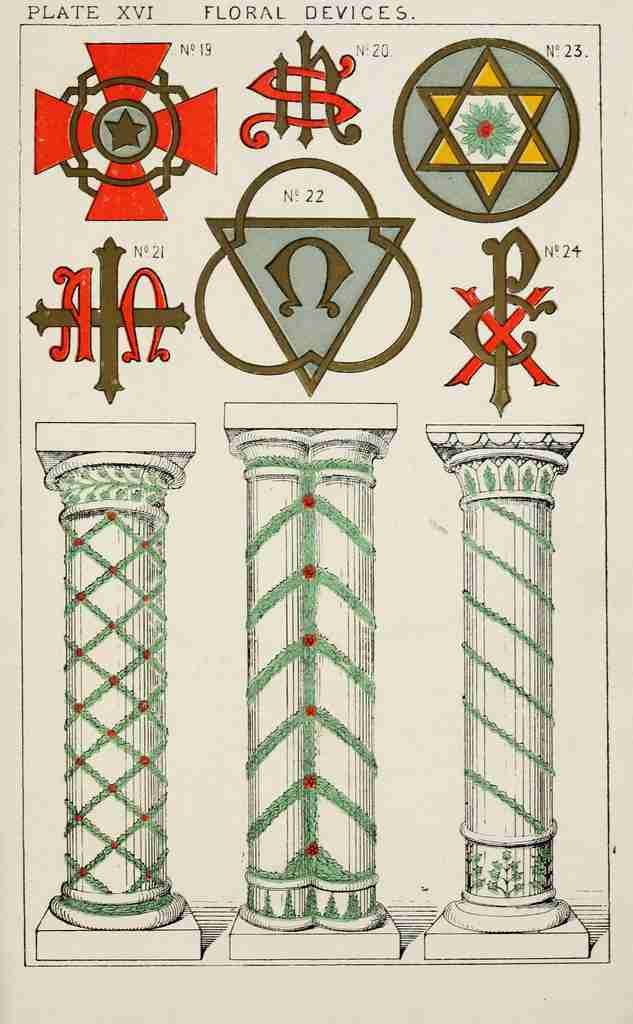 Unknown Church Decoration 1875 5 A4 Photo Print