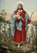 Unknown Jesus of Nazareth 1917 The Good Shepherd A4 Photo Print