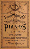 Unknown Pianos 1884 Cover A4 Photo Print