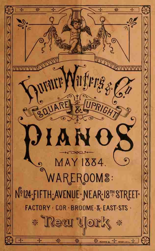Unknown Pianos 1884 Cover A4 Photo Print