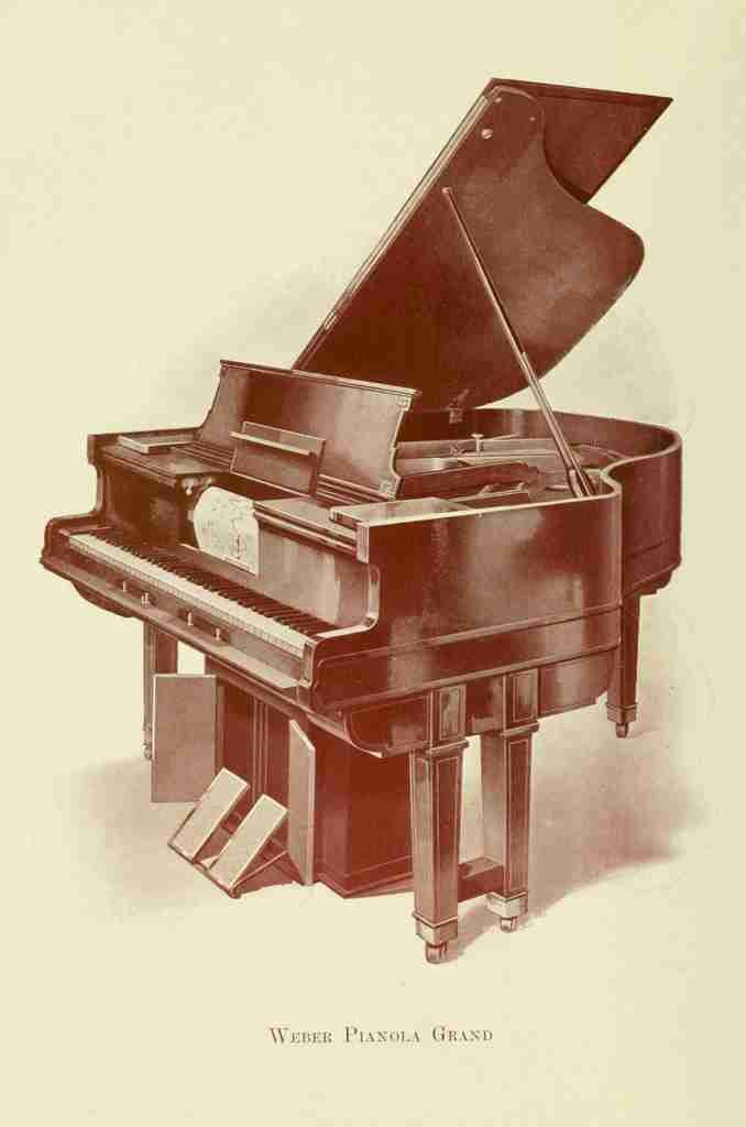 Unknown Pianos 1911 Weber Pianola Grand A4 Photo Print