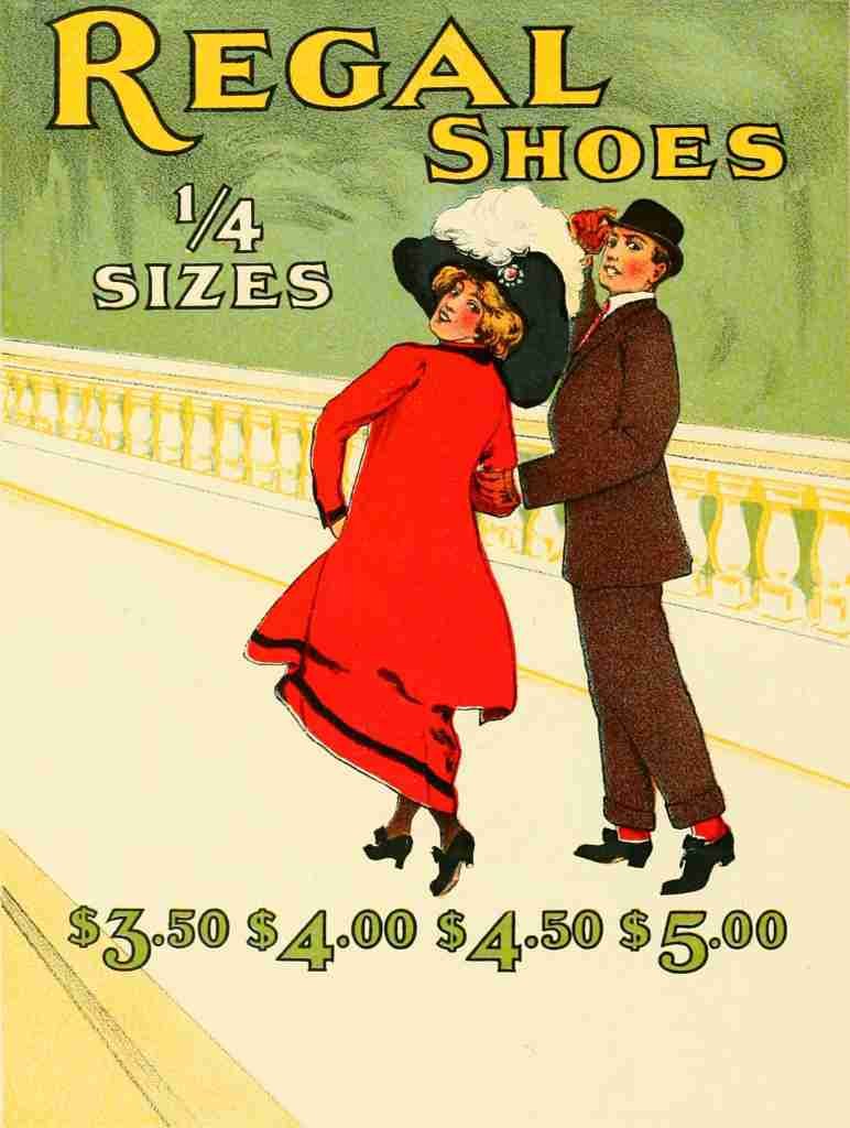 Unknown Poster Advertising 1910 Regal Shoes A4 Photo Print