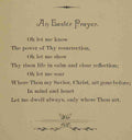 Unknown Seven Songs for Eastertide 1886 An Easter Prayer A4 Photo Print
