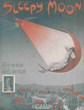 Unknown Sheet music cover 1915 Sleepy Moon A4 Photo Print