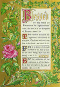 Unknown The Beatitudes 1850 Blessed are the persecuted A4 Photo Print