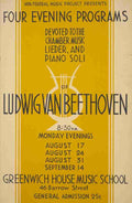 Unknown WPA Poster 1936 41 Ludwig van Beethoven A4 Photo Print