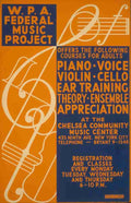 Unknown WPA Poster 1936 41 Music Project A4 Photo Print