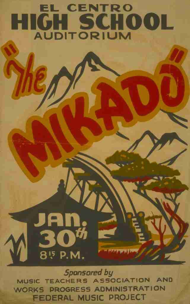 Unknown WPA Poster 1936 41 The Mikado A4 Photo Print