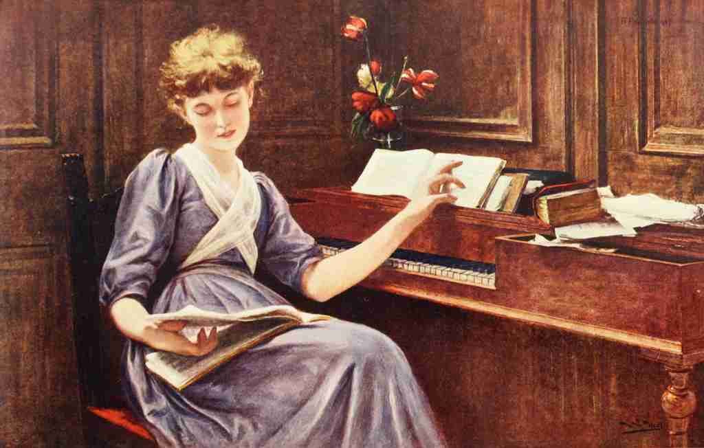 Unknown Worlds Best Composers 1900 Revery A4 Photo Print