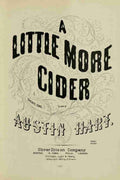 Unknown Ye Old Time Songs 1905 A Little more Cider A4 Photo Print