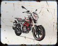 Uno C150 13 01 A4 Photo Print Motorbike Vintage Aged