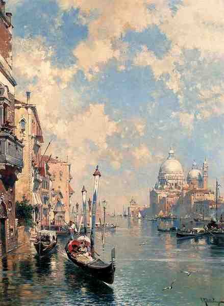 Unterberger Franz Richard The Grand Canal Venice A4 Photo Print