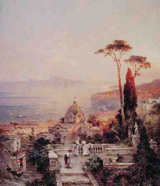 Unterberger Franz Richard The View From The Balcony A4 Photo Print