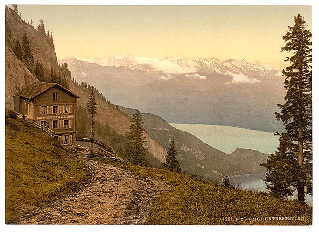 Unterstetten Rigi Vintage A4 Photo Print