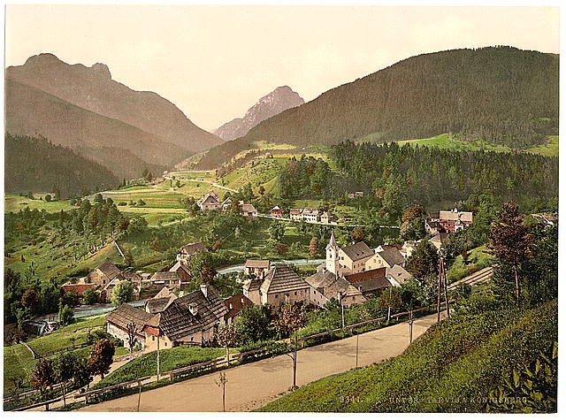 Untertarvis & Konigsberg Carinthia Vintage A4 Photo Print