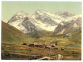 Upper Engadine Sertigthal Grisons Vintage A4 Photo Print
