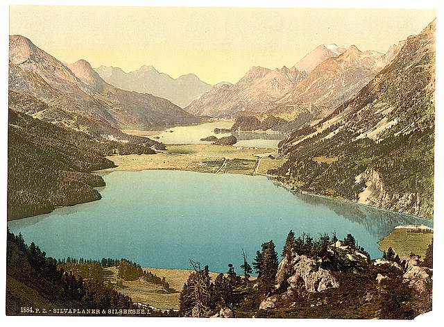 Upper Engadine Silvaplana I Grisons Vintage A4 Photo Print