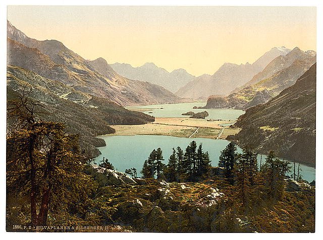 Upper Engadine Silvaplana II Grisons Vintage A4 Photo Print